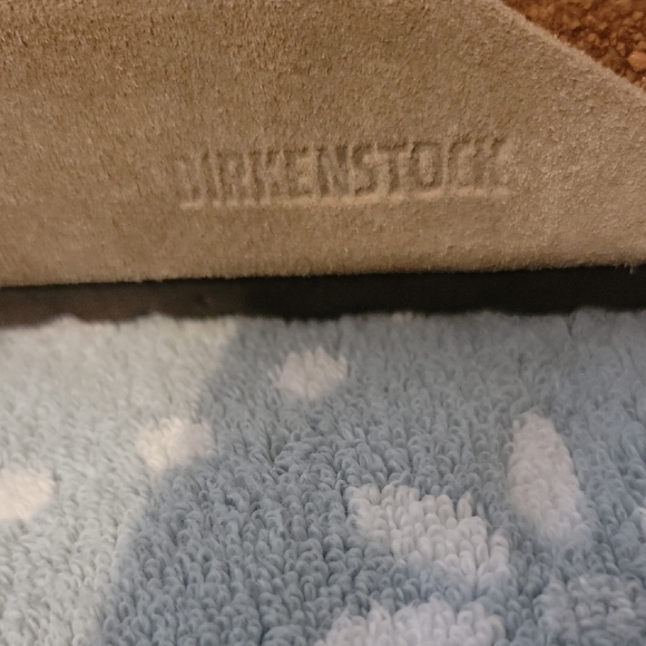 Birkenstock Suede Sandals in Taupe - Picture 2 of 7